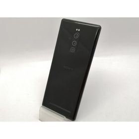 【中古】SONY SoftBank 【SIMロック解除済み】 Xperia 1 802SO ブラック【大須2】保証期間１ヶ月【ランクC】