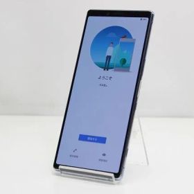 スマートフォン 本体 Xperia 1 SOV40 SONY au SIMロック解除済み SIMフリー 残債なし 64GB グレー