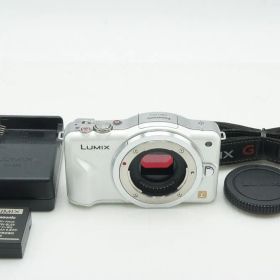 良品 Panasonic パナソニック LUMIX DMC-GF3 ボディ ミラーレス一眼カメラ シェルホワイト 260210d