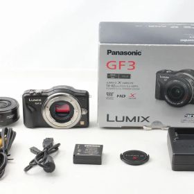 パナソニック Panasonic LUMIX DMC-GF3X 電動ズームレンズキット エスプリブラック 付属品満載 元箱◇49427