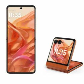 モトローラ(MOTOROLA) motorola razr 50 6.9+3.6型 12GB/512GB スプリッツオレンジ SIMフリースマートフォン PB230002JP フリップ 折りたたみ