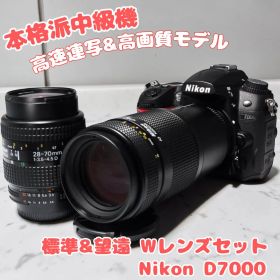 ♥標準＋望遠Wレンズ♥高画質1620万画素♥Nikon D7000♥AF搭載