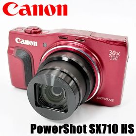 【美品】キヤノン CANON PowerShot SX710 HS レッド コンデジ カメラ 中古