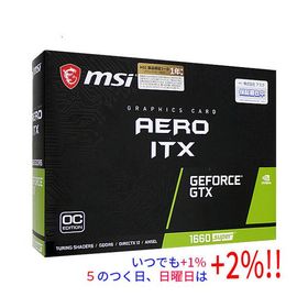 【中古】MSI製グラボ GeForce GTX 1660 SUPER AERO ITX OC PCIExp 6GB 元箱あり