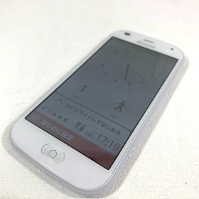 【ほぼ新品】富士通 らくらくスマートフォン F-42A ホワイト docomo/SIMフリー、残債なし