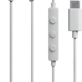 【新品】1週間以内発送 オーディオテクニカ マイク付きイヤホン ATH-CKS330C / USB Type-C/重低音 有線 1.2m /カナル型 ホワイト ATH-CKS330C WH