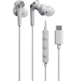 オーディオテクニカ ATH-CKS330C WH イヤホン 有線 1.2m マイク付き USB Type-C 重低音 カナル型 PC Windo