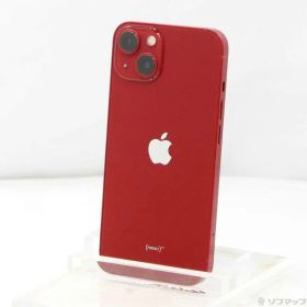 【中古】Apple(アップル) iPhone13 128GB プロダクトレッド MLNF3J／A SIMフリー 【344-ud】