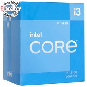 インテル(intel)のCore i3 12100 3.3GHz 12M LGA1700 60W SRL62 元箱あり(PCパーツ)