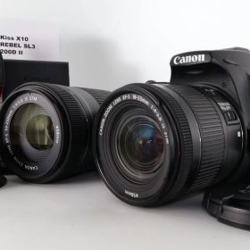 Canon デジタル一眼レフカメラ EOS Kiss X10 ダブルズームキット ブラック EOSKISSX10BK-WKIT
