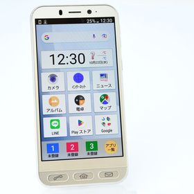 SoftBank SIMフリー 704SH シンプルスマホ4 ピンク シャンパンシルバ