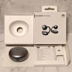 美品 HUAWEI FreeClip ブラック イヤーカフ型イヤホン