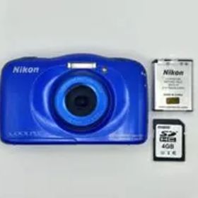 Nikon COOLPIX クールピクス S33 デジカメ カメラ 防水 ブルー