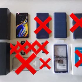 Galaxy note9 ocean blue （SIMロック解除）純正カバー付