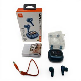 ◯ ジェイビーエル JBL ワイヤレスイヤホン LIVE BEAM 3 ブルー ワイヤレス充電対応 720-3747(ヘッドフォン/イヤフォン)