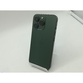 【中古】Apple au 【SIMフリー】 iPhone 13 Pro 128GB アルパイングリーン MNDX3J/A【広島】保証期間１ヶ月【ランクC】