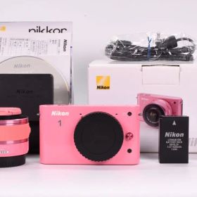 【人気カラー】Nikon 1 J1 ピンク 10-30mmセット 良品