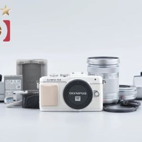 【中古】OLYMPUS オリンパス PEN Lite E-PL7 EZ ダブルズームキット ホワイト シャッター回数僅少