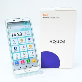 【新品同様】SIMフリー au SHV43 AQUOS sense2 アイスグリーン