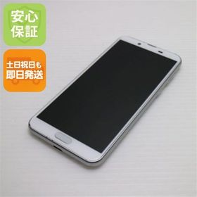 安心保証 美品 SH-M08 AQUOS sense2 ホワイトシルバー 本体 白ロム