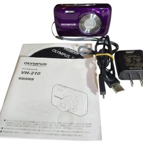 美品 OLYMPUS VH-210 動作確認済 1400万画素 パープル