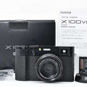 ★極上★ フジフイルム FUJIFILM X100VI ブラック 《ショット数6948回・元箱付・付属品多数！》★完動品★ #082P592A601209