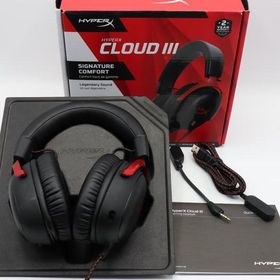 【ボーナスストア+5％】HyperX Cloud III 727A9AA Black-Red ゲーミングヘッドセット ハイパーエックス