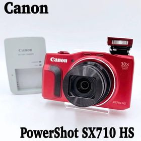 キヤノン(Canon)の【訳アリ】美品 Canon PowerShot SX710 HS レッド(コンパクトデジタルカメラ)