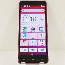 BASIO4 KYV47 au ワインレッド 送料無料 本体 c17472