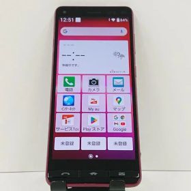 BASIO4 KYV47 au ワインレッド 送料無料 本体 c17393