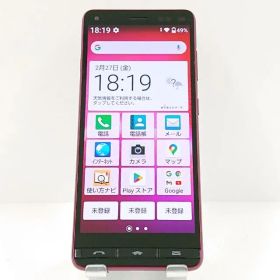 BASIO4 KYV47-u UQ ワインレッド 送料無料 本体 c17656