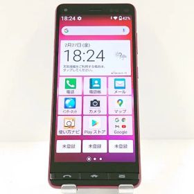 BASIO4 KYV47-u UQ ワインレッド 送料無料 本体 c17650