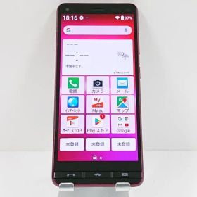 BASIO4 KYV47 au ワインレッド 送料無料 本体 c17565
