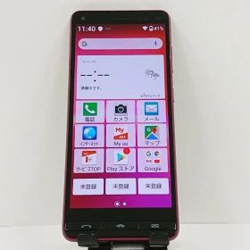 BASIO4 KYV47 au ワインレッド 送料無料 本体 c17474