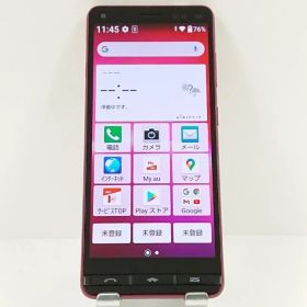BASIO4 KYV47 au ワインレッド 送料無料 本体 c17452