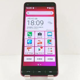 BASIO4 KYV47 au ワインレッド 送料無料 本体 c17390