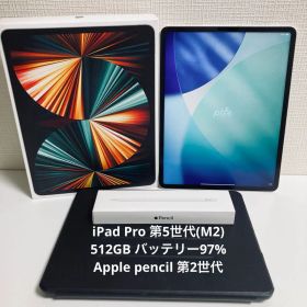【極美品・バッテリー97%】iPadPro 12.9第5世代512GBフルセット