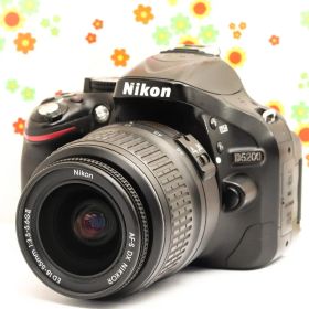 ニコン Nikon D5200☆高画質一眼レフ☆スマホ転送可☆動画撮影可！