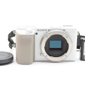 【極上品】Sony ソニー α6100 ボディ ILCE-6100 白 ホワイト シャッター数4563枚と少ない ミラーレス一眼カメラ #4037-10