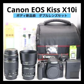 ボディ新品級 【Canon EOS Kiss X10i ダブルレンズセット】