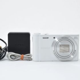 【美品】SONY Cyber-Shot DSC-WX350 ホワイト 光学20倍ズーム＆Wi-Fi・NFC搭載で旅行に最適◎手ブレ補正で動画もキレイ！スマホ連携でSNSにもすぐアップ！