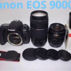 キャノンCanon EOS 9000D 標準&望遠&単焦点トリプルレンズセット