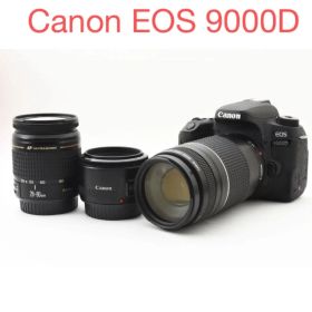 Canon EOS 9000D標準&望遠&単焦点トリプルレンズセット