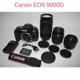 キャノン Canon EOS 9000D 標準＆望遠＆単焦点トリプルレンズセット