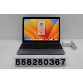 ノートパソコン Apple MacBook Retina 12in 2017 A1534 スペースグレイ Core m3 7Y32 1.2GHz/8GB/256GB/12W/WQXGA(2304x1440) キーキズあり