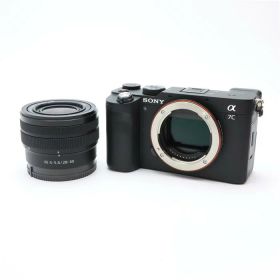 【中古】 《良品》 SONY α7C ズームレンズキット ILCE-7CL ブラック 【液晶モニターホットシューバネ部品交換/各部点検済】 [ デジタルカメラ ]