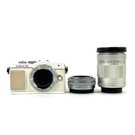 オリンパス PEN Lite E-PL7 EZダブルズームキット ホワイト［ジャンク品］ 中古(ミラーレス一眼)