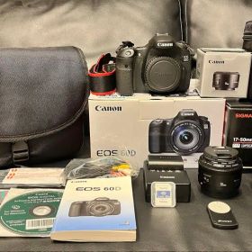 Canon EOS 60D 2.3万回（レンズ2本・FlashAir・バッグ付）