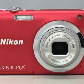 デジタルカメラ COOLPIX A100 N1518 レッド 2005万画素 光学ズーム 5 倍 ニコン Nikon レッド 液晶モニター2.7型 2602LT026