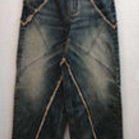 カーブスイッチングバギーデニムパンツ IND SUPPLIER